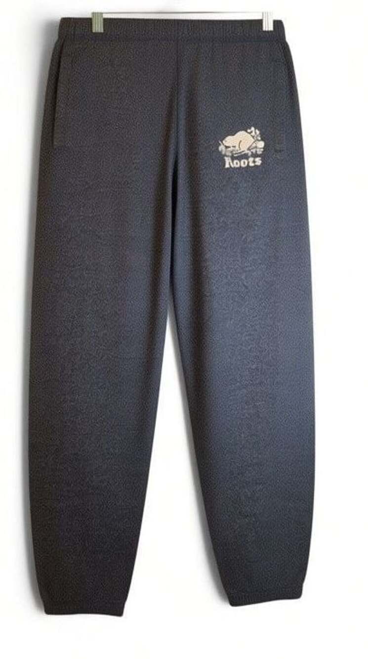 Roots Canada Salt Original Sweatpants Dark Heather Grey Sz M
